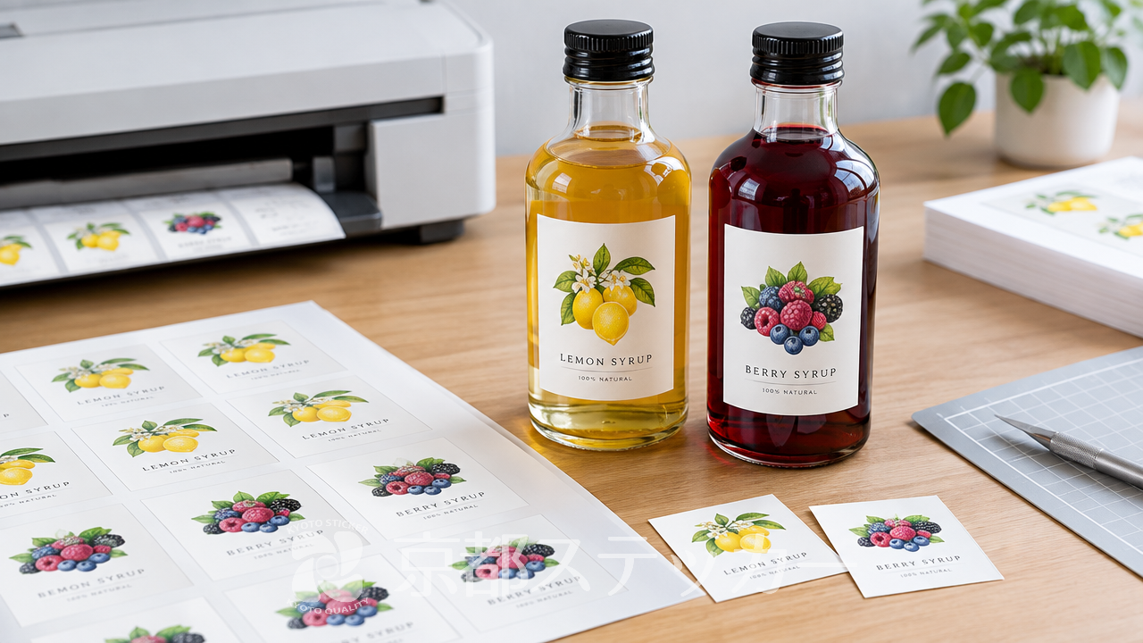 【副業向け】オリジナルラベル販売のコツ!小ロット外注とインク(顔料・染料)の違い