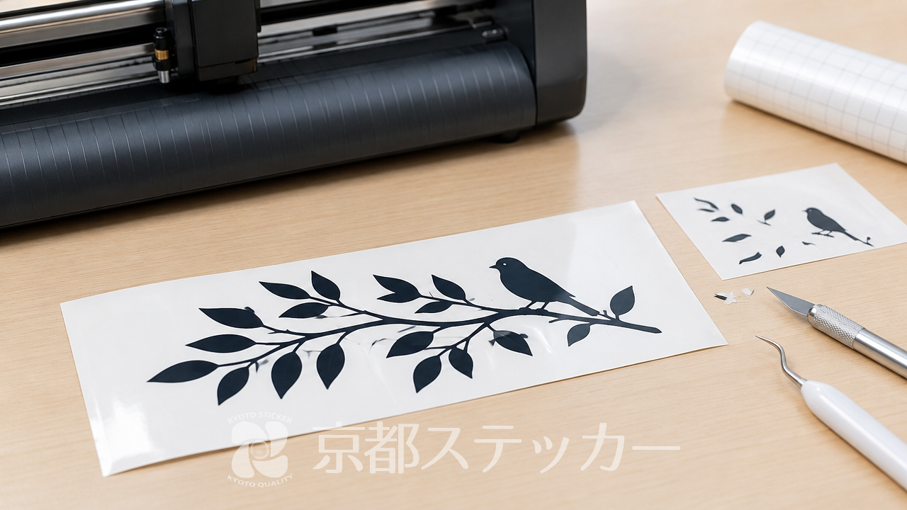 【失敗しない】カッティングステッカー自作で細かい文字を切るコツと原因