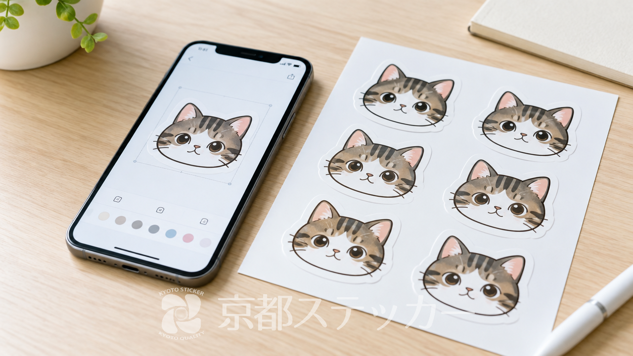 【完全版】スマホの無料ツールでシールデザイン作成!失敗しないコツと印刷手順