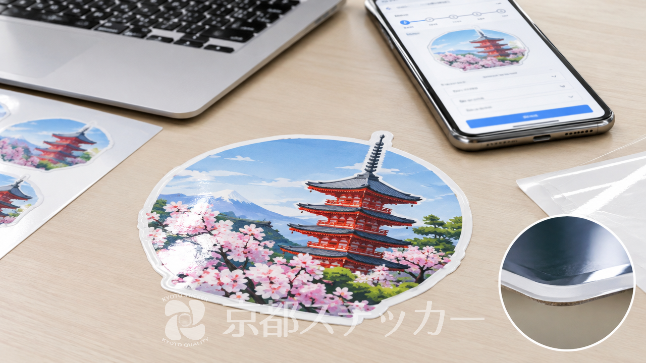 【完全版】ステッカー印刷の最強組合せ「フィルム+ラミネート」とオンライン見積もり手順